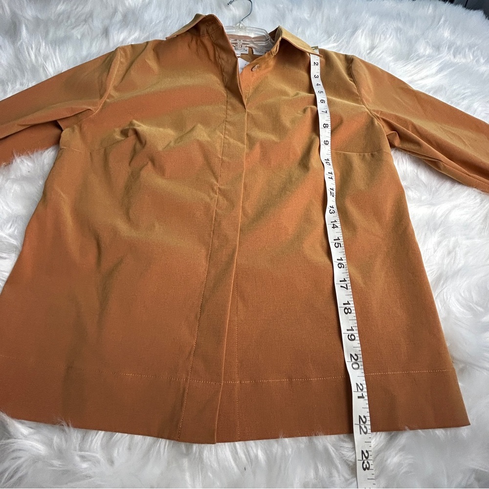 NWT Spiegel Women's Button-Down‎ Gold Blouse - Picture 10 of 11